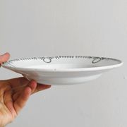 5 iron earthenware soup plates