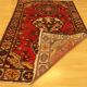 Handmade Persian Hamadan rug 200x132cm