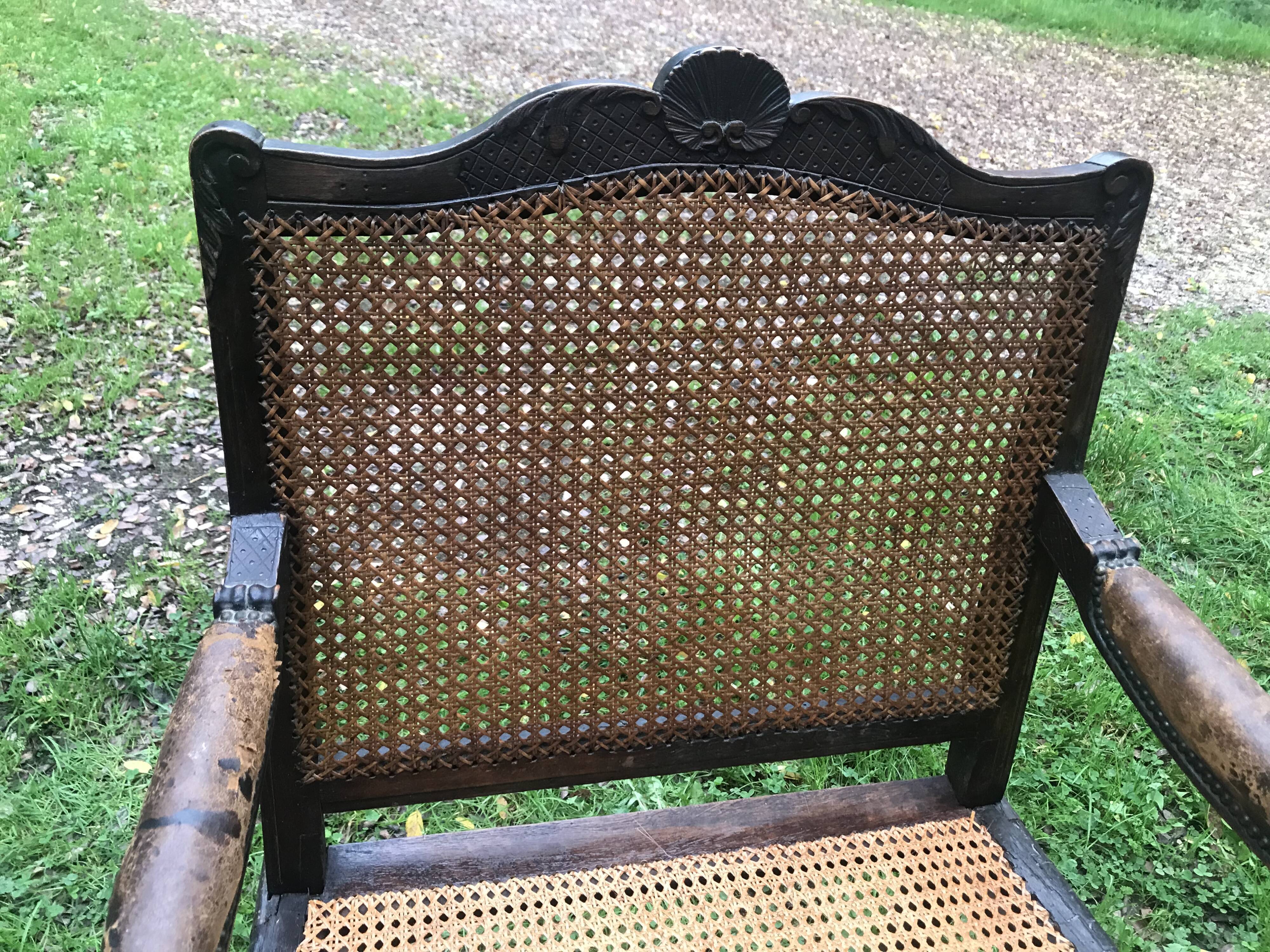 Regency Louis XV period office chair