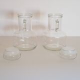 Set of 2 pitchers with 1L cap