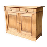 Buffet ancien en sapin deux portes