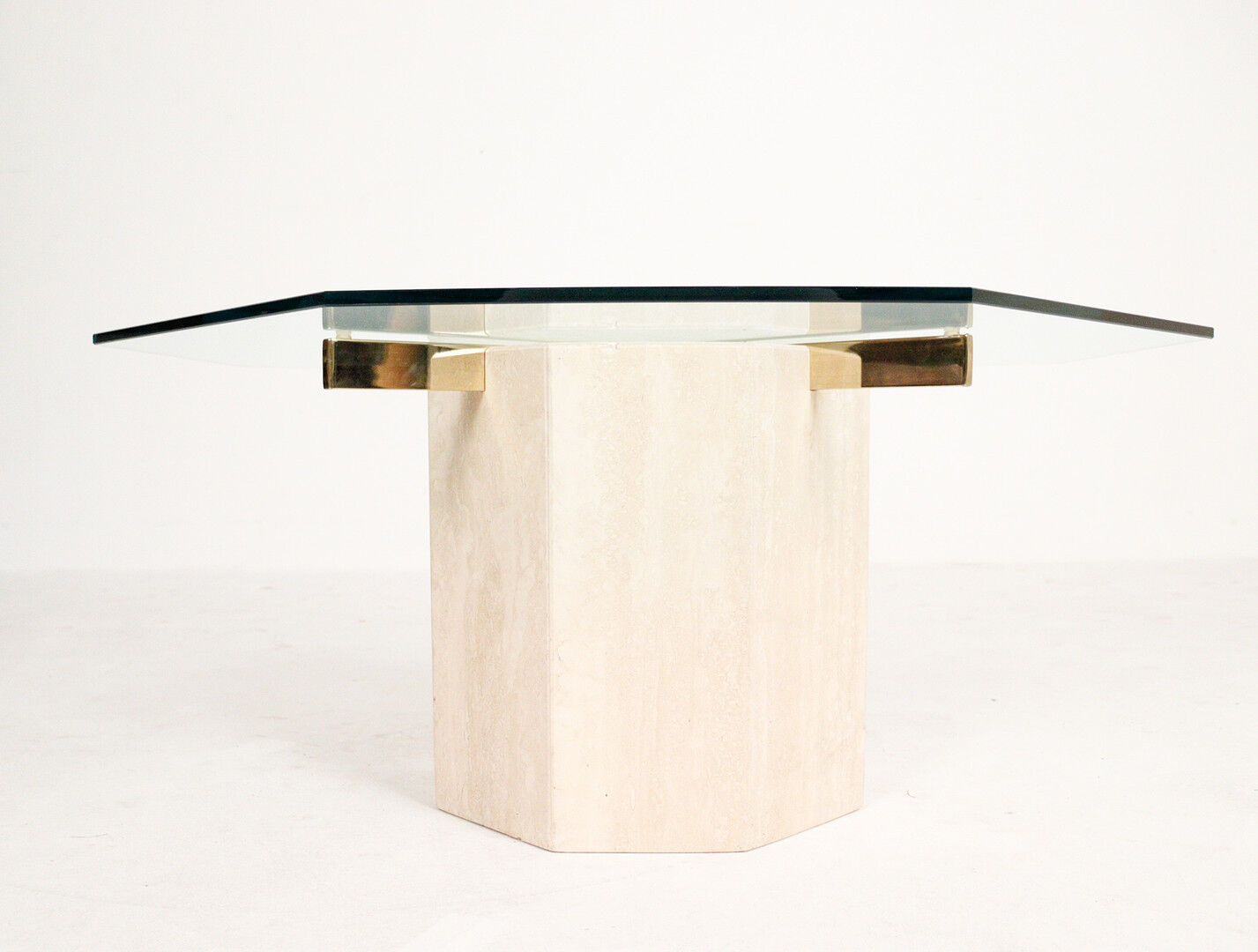 Artedi, travertine coffee table 1970s Italy