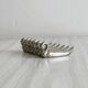 set of 6 silver metal swan-shaped knife holders