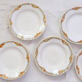 Set of 6 St Amand soup plates, vintage