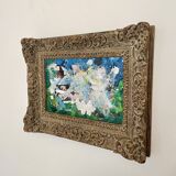 Felix Bachmann, Abstract Composition, 1910, Acrylic & Mixed Media on Board, Framed