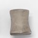 Brutalist door handle in silver bronze