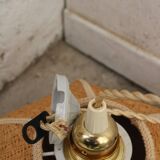 Realectrified rattan flower suspension