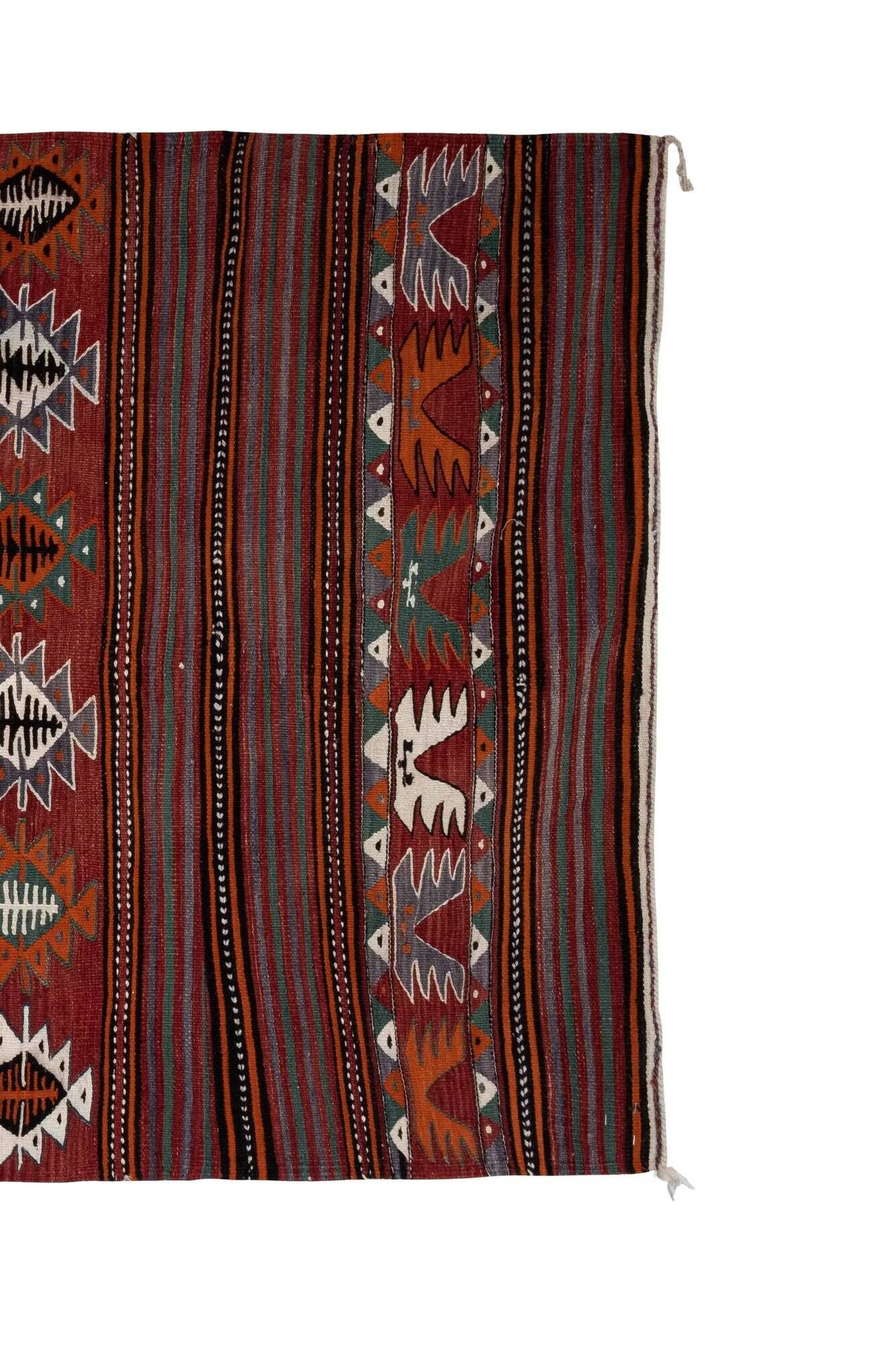 Vintage Turkish hallway rug 140x300 cm