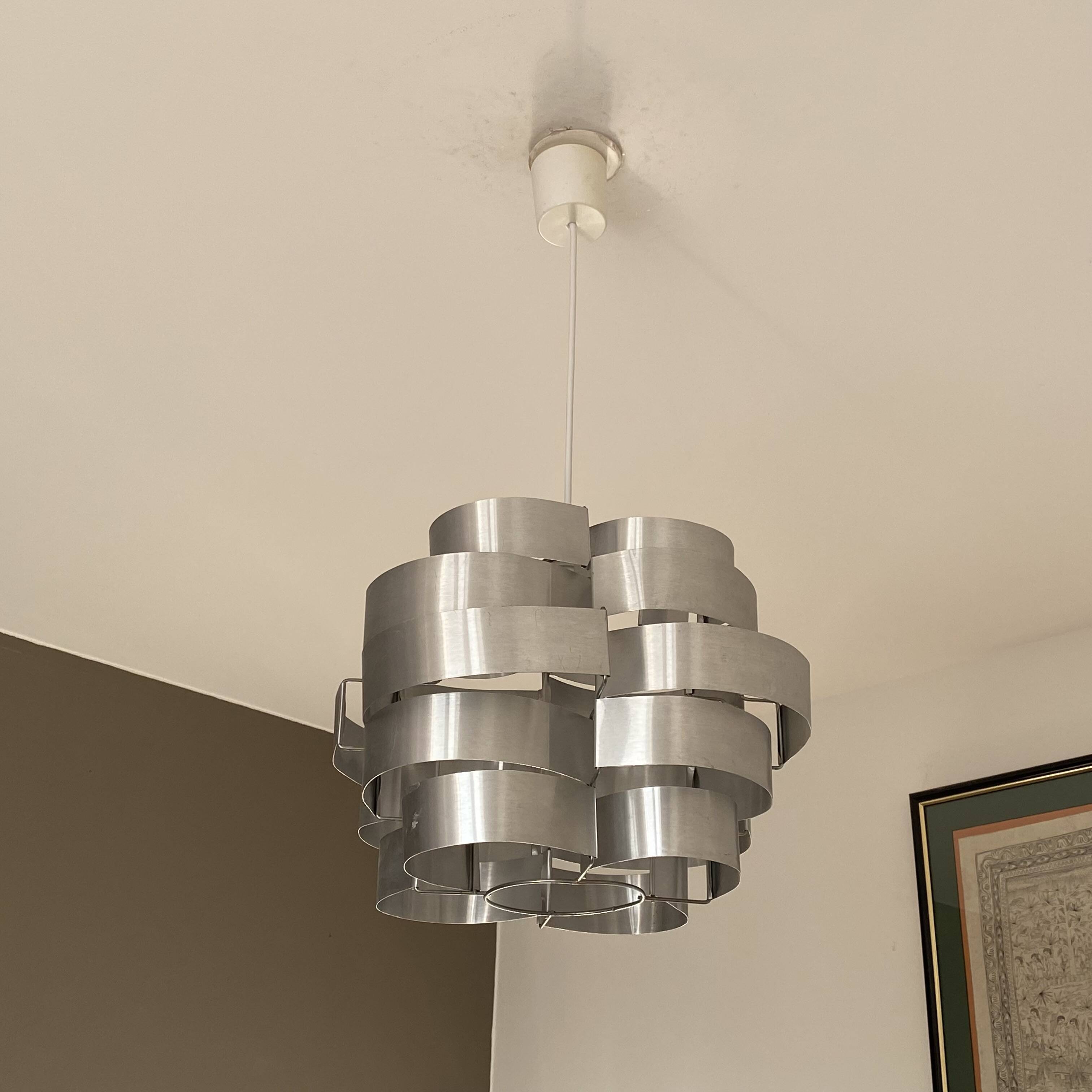 Large max sauze pendant light. space age.1970.