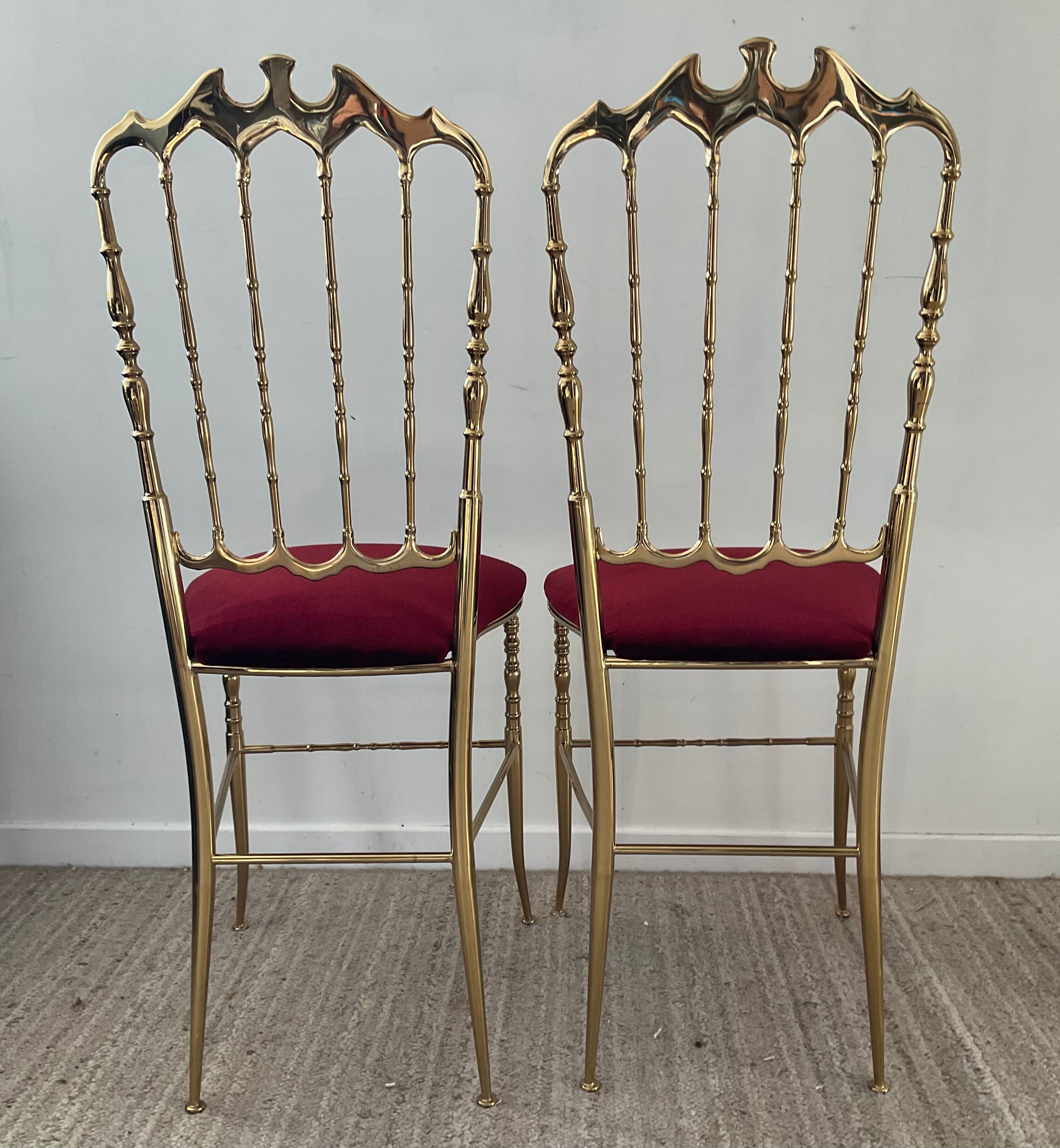 Paire de chaises chiarivari des années 50