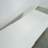 Coffee table vintage with white grey formica top