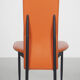 Fasem dinner chairs S44 in cognac red leather, 1990's