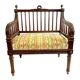 Ancien fauteuil style Louis XVI assise large