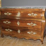 Eighteenth-century walnut tomb commode.