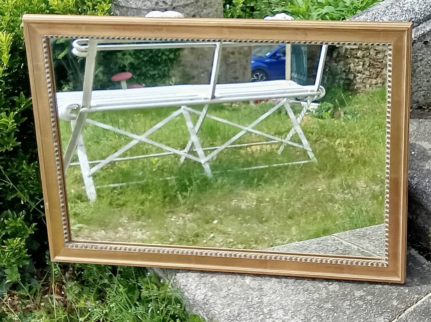 Antique gilded mirror