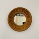 Vintage round wooden mirror