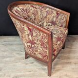 Pair of Art Deco gondola armchairs from the 1930s.