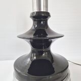 Vintage 1960 lamp in ceramic & silver aluminium