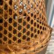 Suspension vintage en rotin