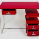 Bauhaus Red Writing Desk in Lacquered Wood, Germany, 1930s