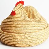 Old wicker chicken basket