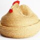 Old wicker chicken basket