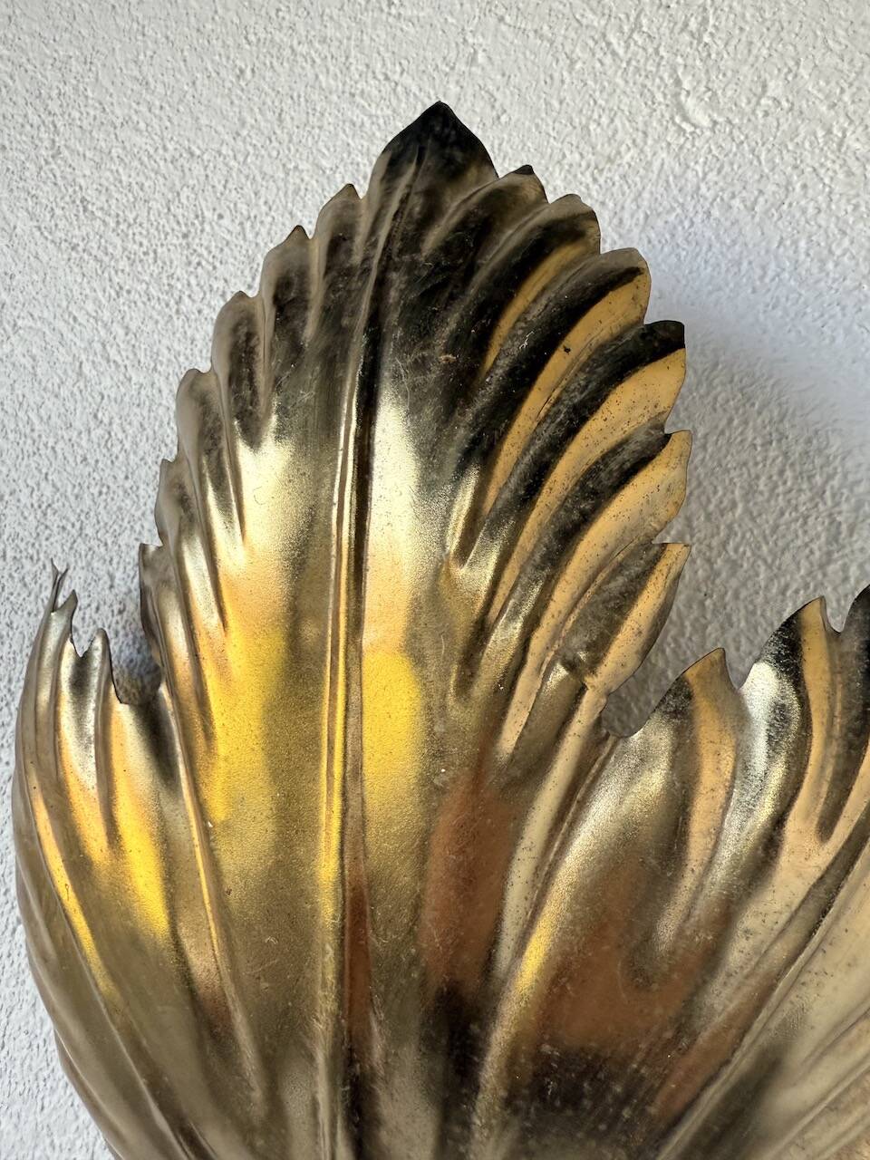 Applique fleur dorée années 70