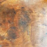Tabouret en bois massif tourné