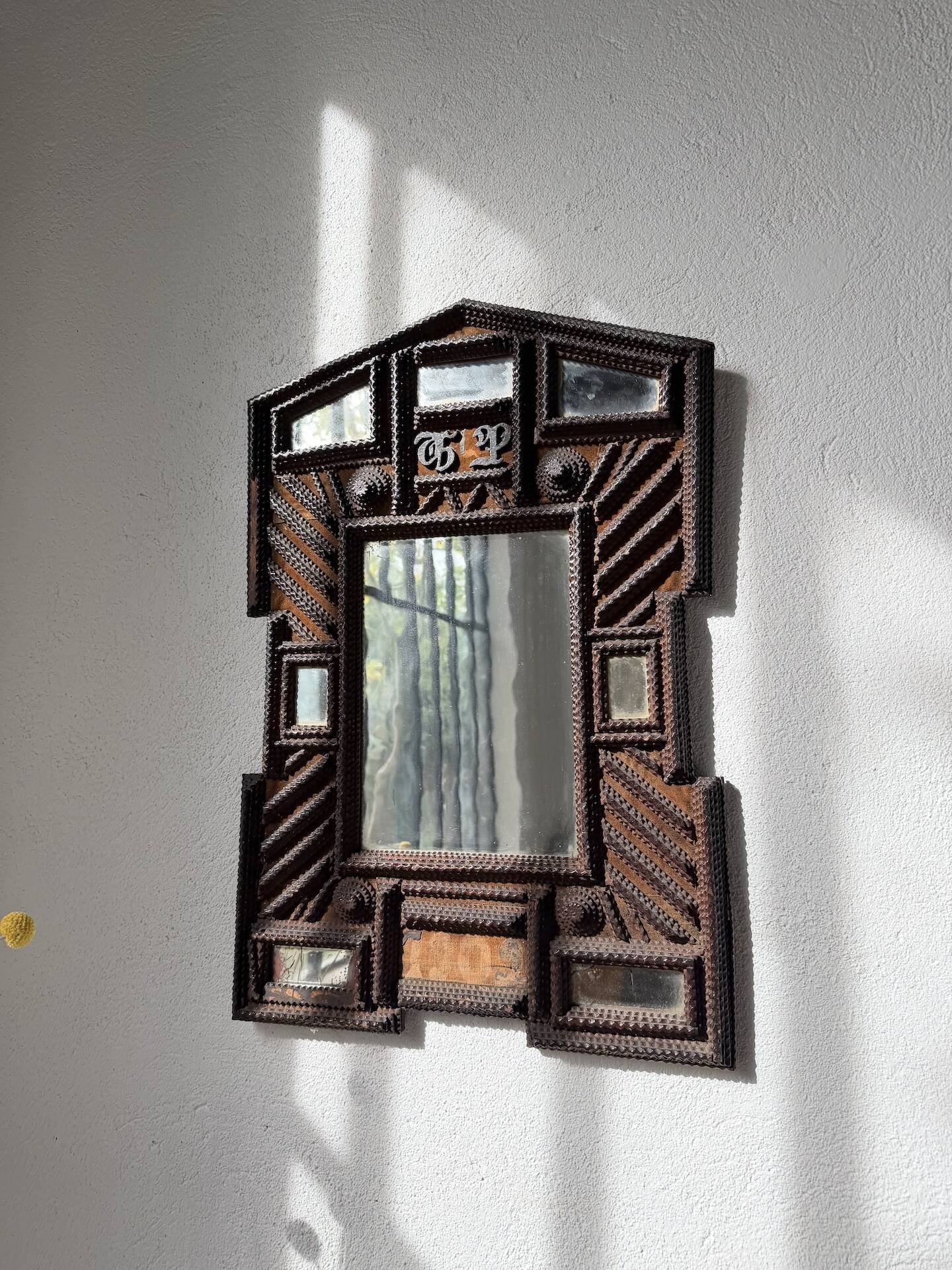 Tramp Art Mirror 1903