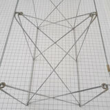 Glass and metal dining table by Max Sauze 1970