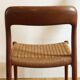 Model chair 75 in teak and rope by Niels Otto Moller