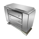 Art Deco mirrored chest of drawers