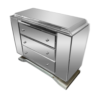 Art Deco mirrored chest of drawers