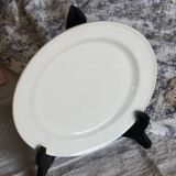 4 vintage English porcelain dessert plates with pearl trim