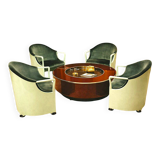 Quatre fauteuils marqués Tronetto par Luigi Origlia