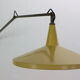 Yellow & grey Wim Rietveld 'Panama' wall lamp 4050 for Gispen 1955s Dutch design