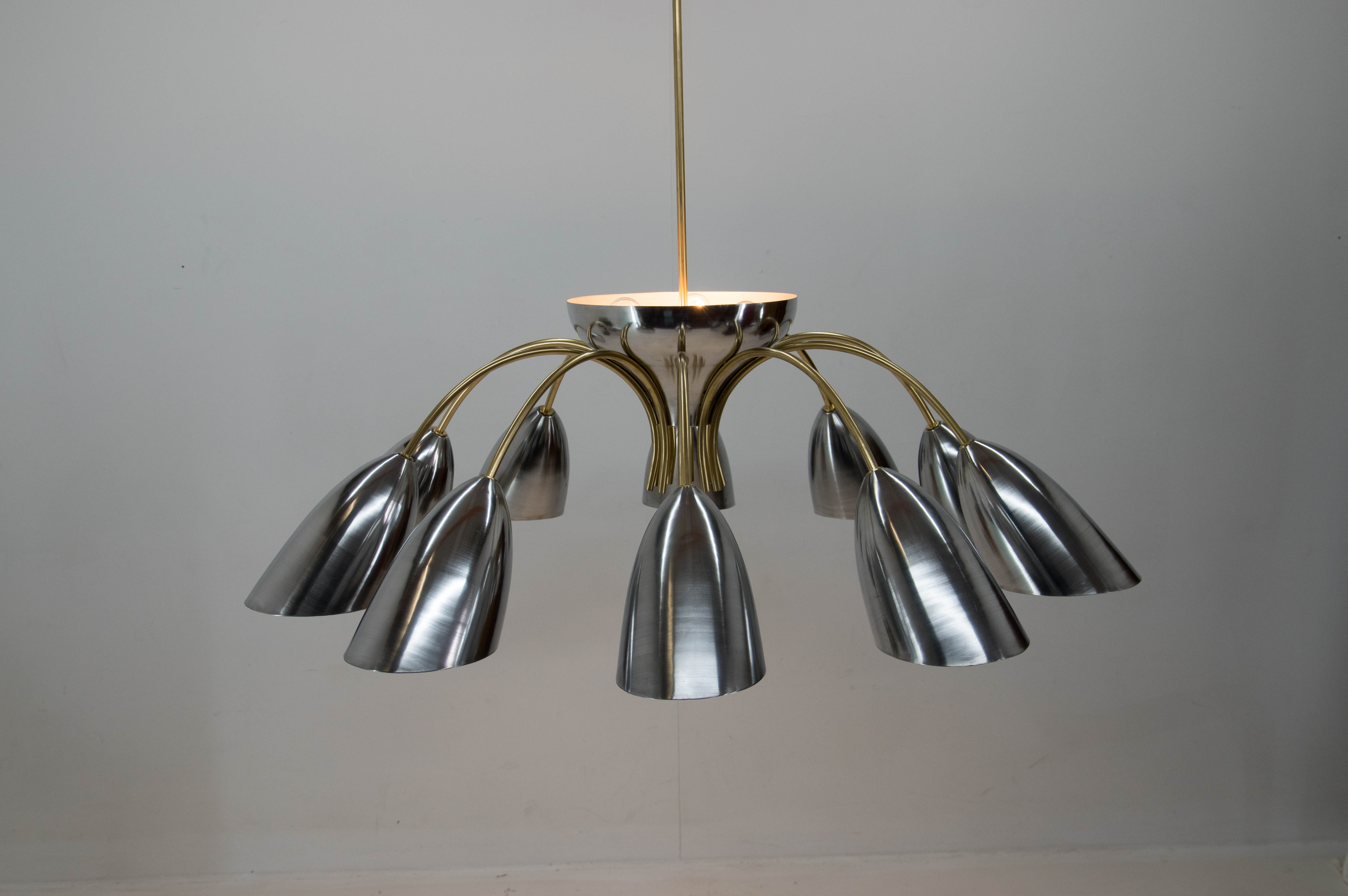 Huge space age chandelier, 1960