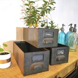 Set of 3 industrial lockers