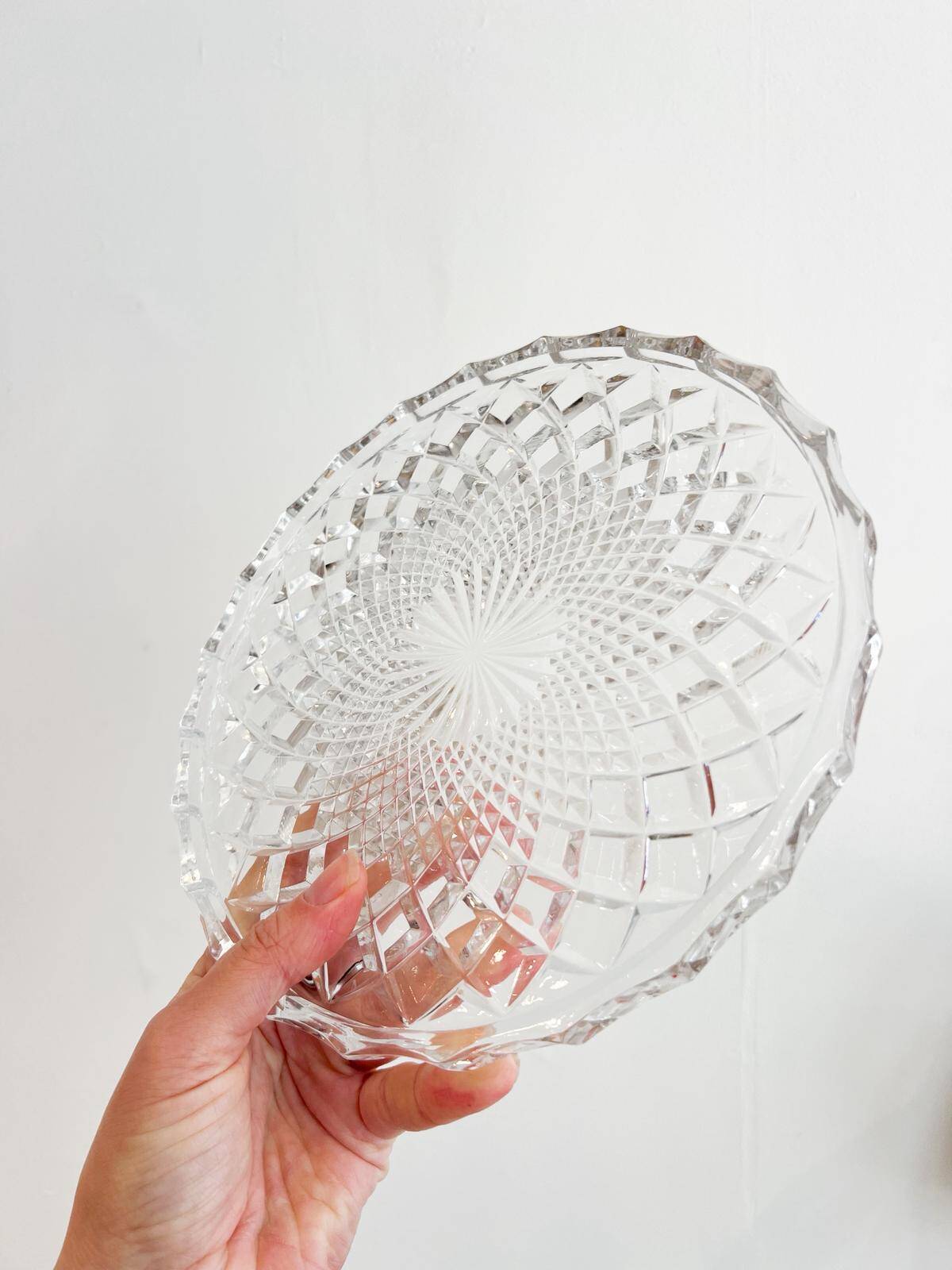 Vintage crystal trivet