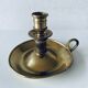 Candle holder with brass handle