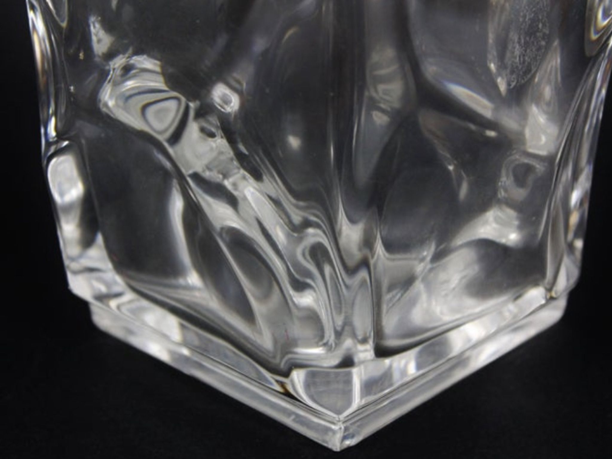 Vase en Cristal Vintage, 1950