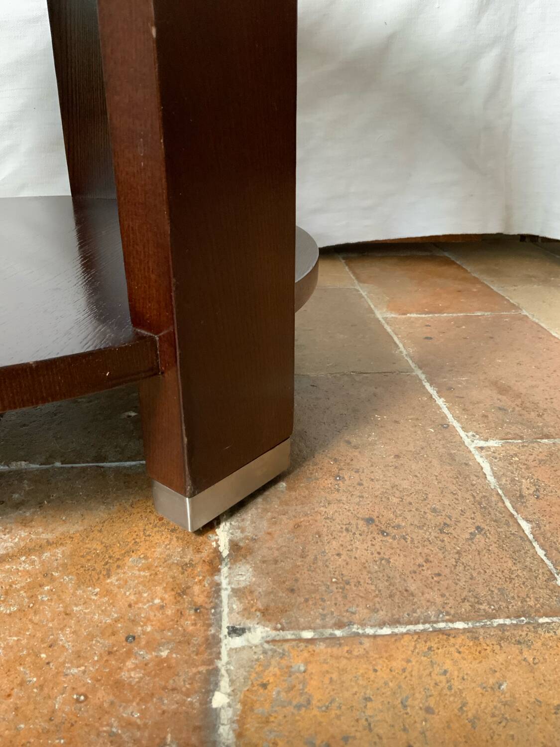 Pair of pedestal tables