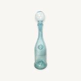 Biot carafe in blue blown glass