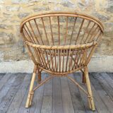 Rattan basket chair