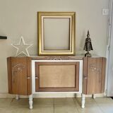 Buffet  bas art déco avec fronton meuble TV console d’entrée