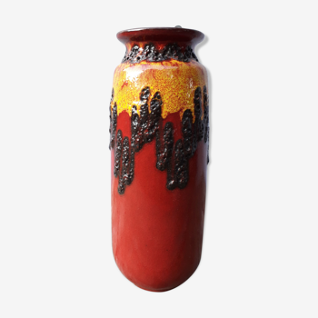 Vase W.Germany in red