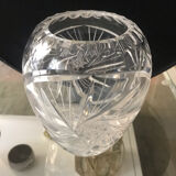 Vase cristal ovale
