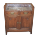 Old art deco side cabinet on marble top