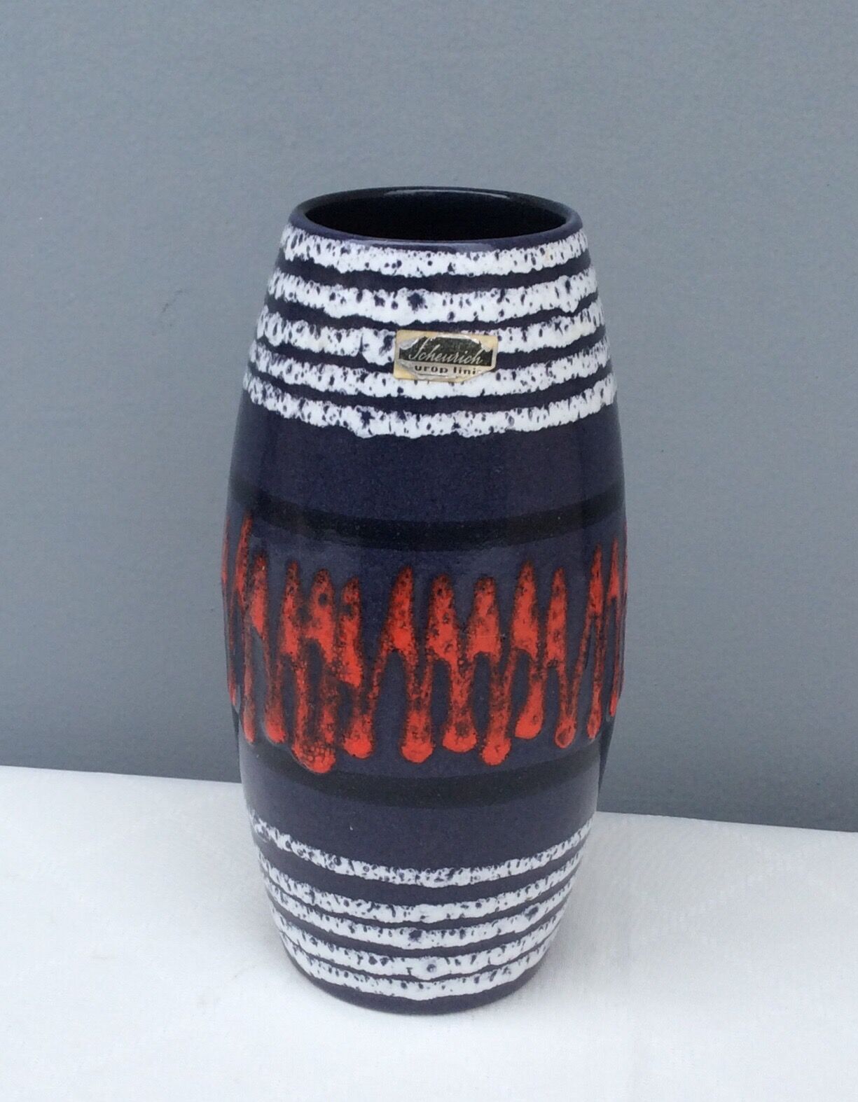 Ceramic vase "Scheurich" West Germany, 1960s