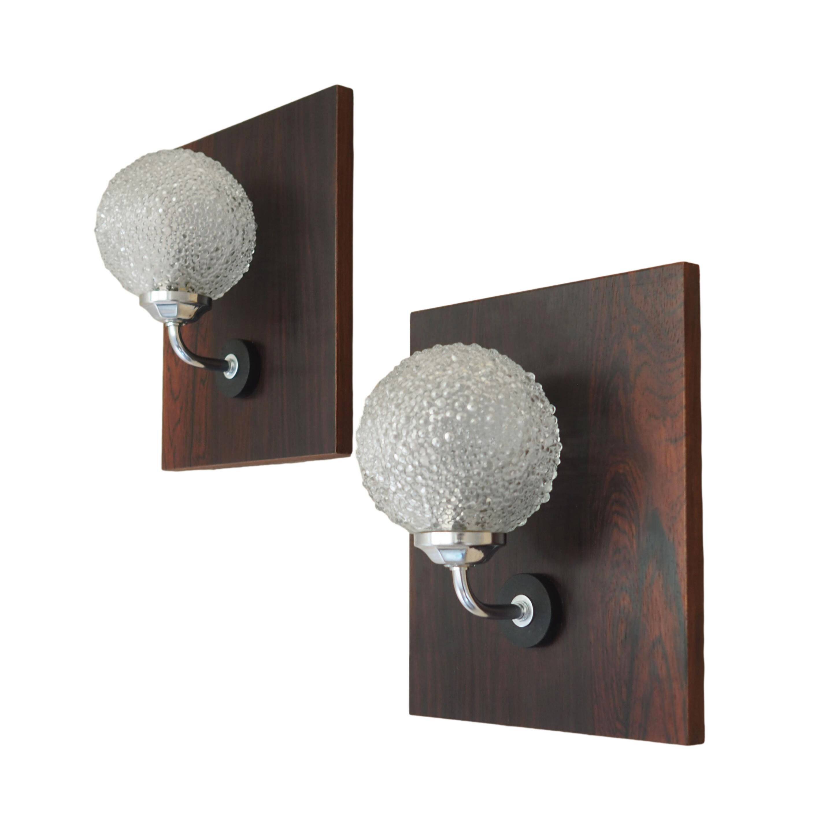 Set of two wall lamps, Danish design, 1970s, production: Denmark